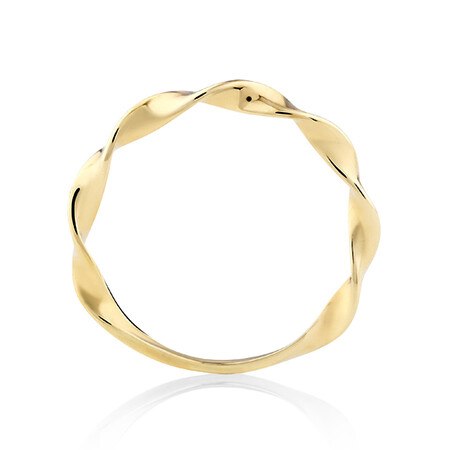 Twist Stacker Ring in 10ct Yellow Gold Twist Stacker Ring in 10ct Yellow Gold
