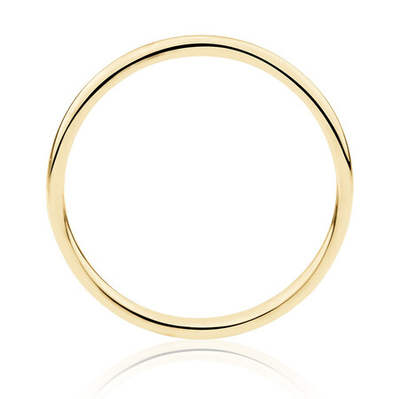 High Domed Wedding Band in 18kt Yellow Gold High Domed Wedding Band in 18kt Yellow Gold