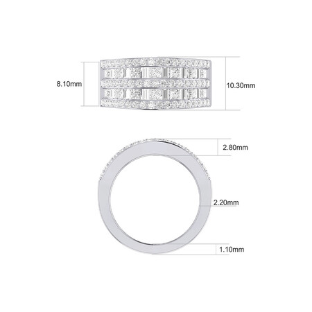 Ring with 2 Carat TW of Diamonds in 14ct White Gold Ring with 2 Carat TW of Diamonds in 14ct White Gold