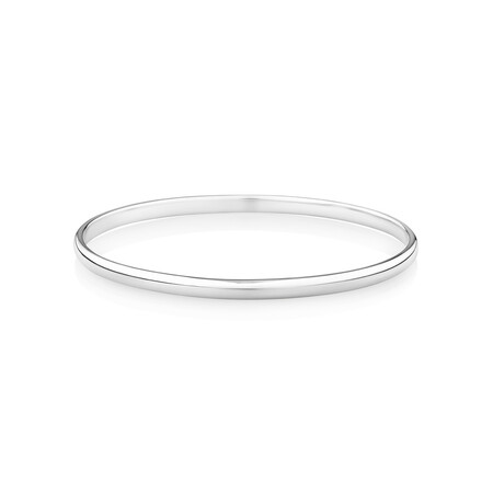 57mm Solid Bangle in Sterling Silver