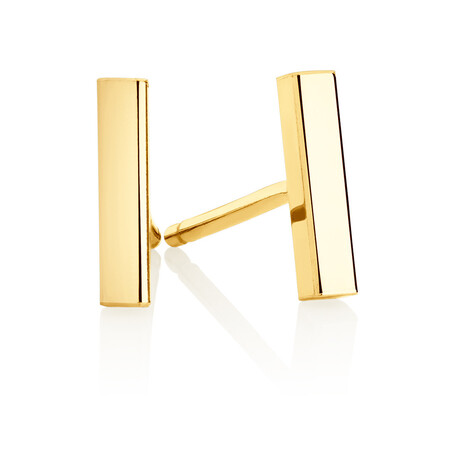 Bar Stud Earrings in 10kt Yellow Gold Bar Stud Earrings in 10kt Yellow Gold