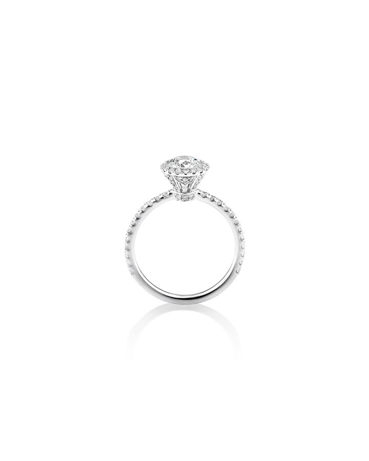 Sir Michael Hill Designer Halo Engagement Ring with 1.36 Carat TW of