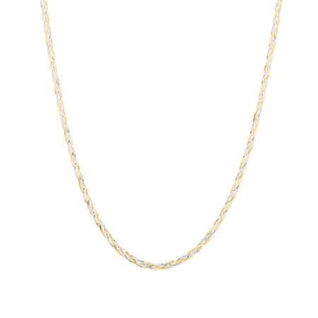 45cm (18") Fancy Chain in 10ct Yellow & White Gold 45cm (18") Fancy Chain in 10ct Yellow & White Gold