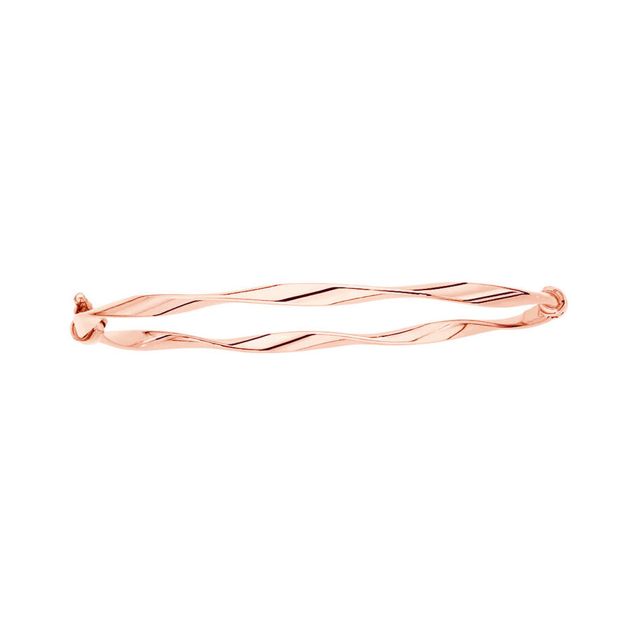 Rose gold bangle twisted Clearance