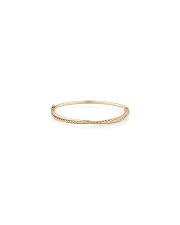 65mm Double Twist Bangle in 10kt Yellow Gold 65mm Double Twist Bangle in 10kt Yellow Gold