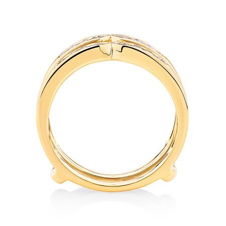 Enhancer Ring with 1/4 Carat TW of Diamonds in 10ct Yellow Gold Enhancer Ring with 1/4 Carat TW of Diamonds in 10ct Yellow Gold