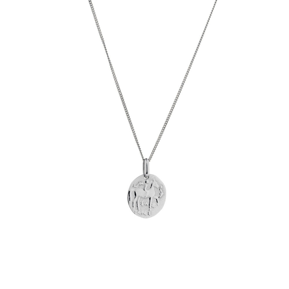 Coin Pendant in Sterling Silver