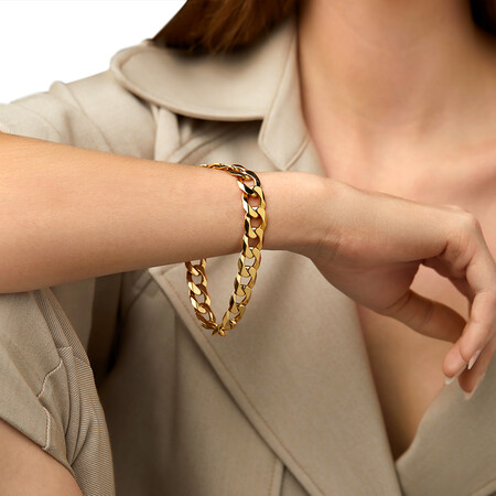 Curb Bracelet in 10ct Yellow Gold