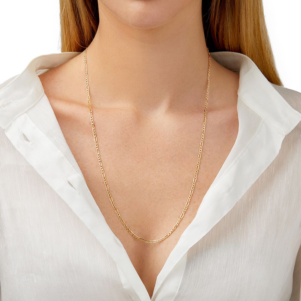 2mm-2.5mm Width Hollow Figaro Chain 