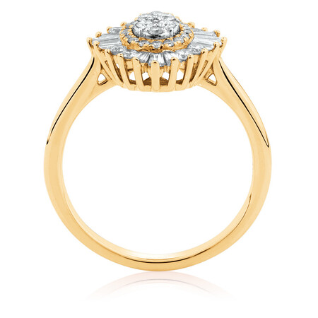 Evermore Engagement Ring with 0.62 Carat TW of Diamonds in 10ct Yellow Gold Evermore Engagement Ring with 0.62 Carat TW of Diamonds in 10ct Yellow Gold
