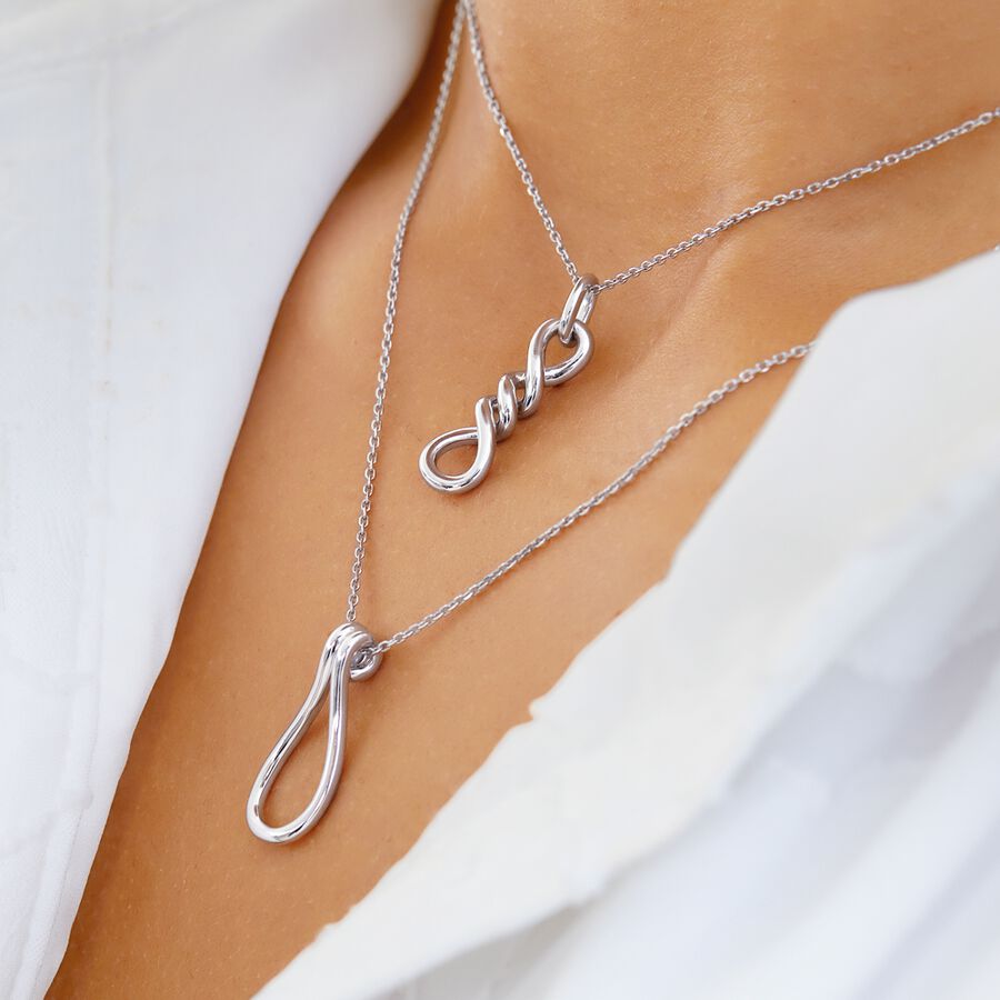 Loop Pendant In Sterling Silver
