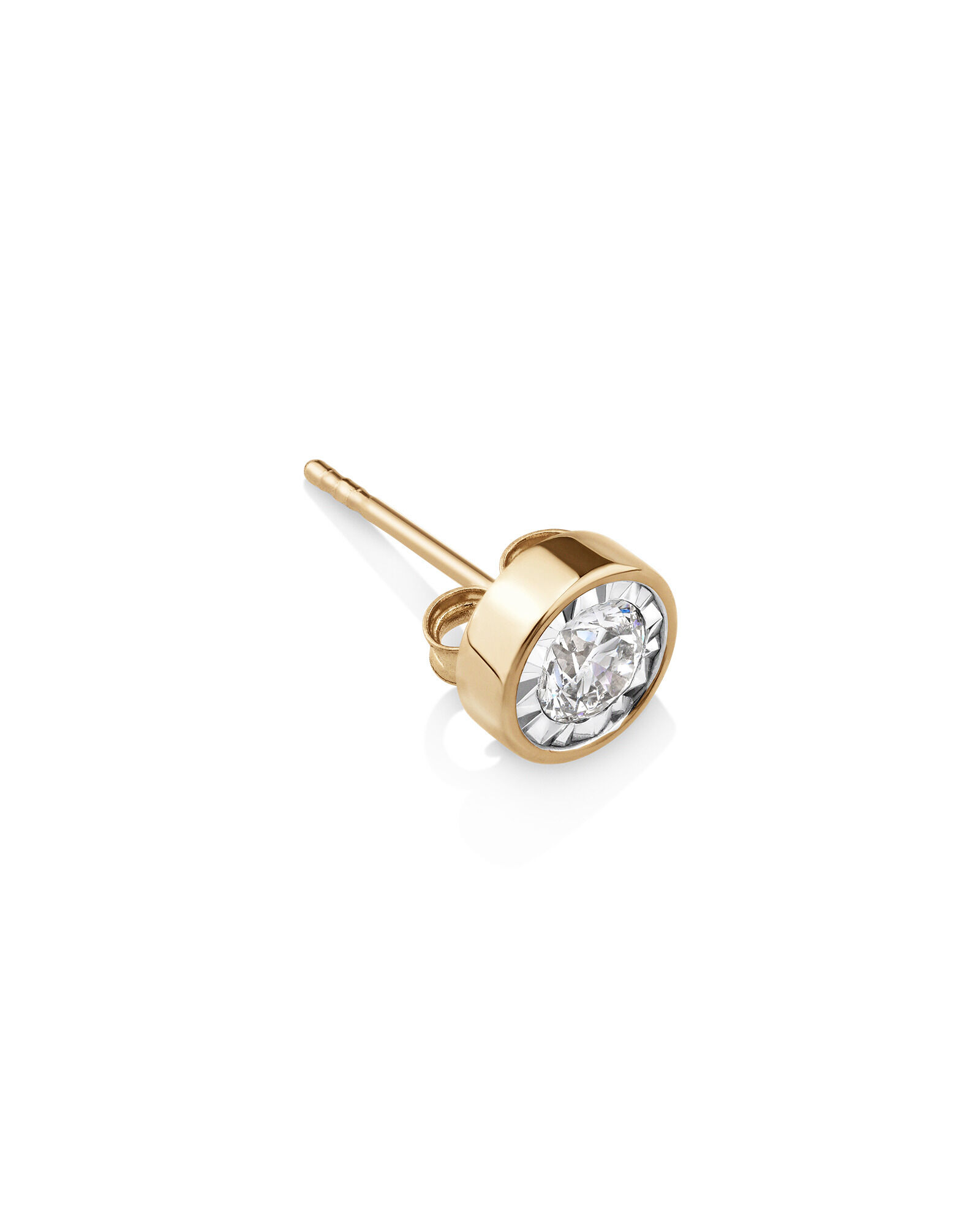 Single discount solitaire earrings