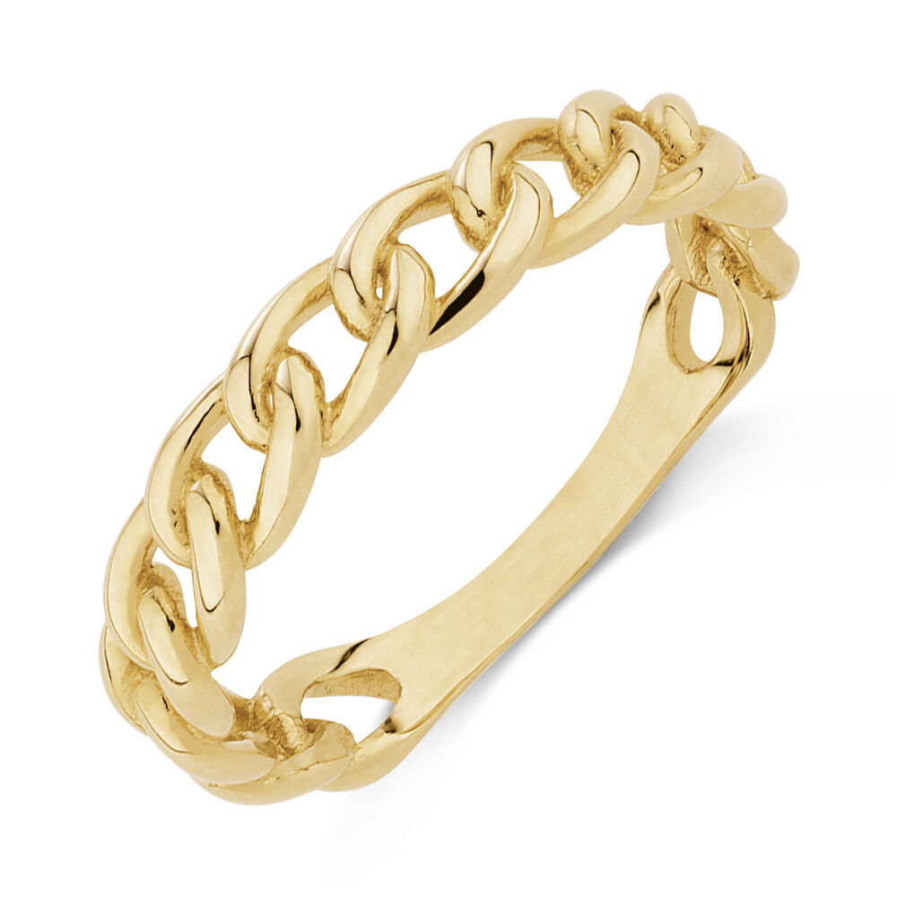 14k gold chain link ring sale