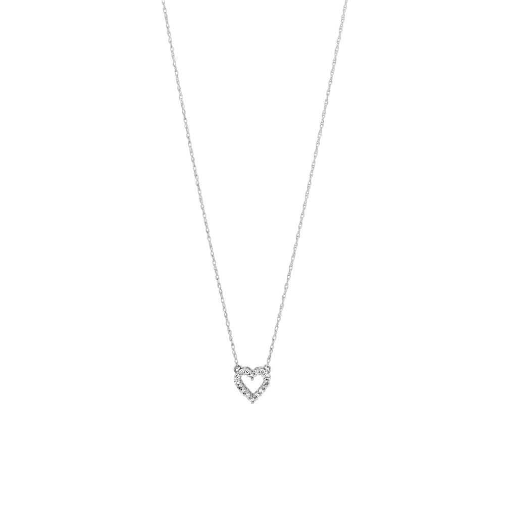 Heart Pendant with 0.10 Carat TW of 