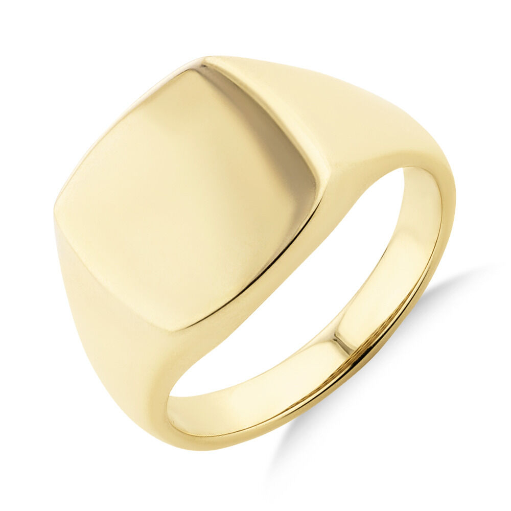 Men's Signet Ring in 10ct Yellow Gold