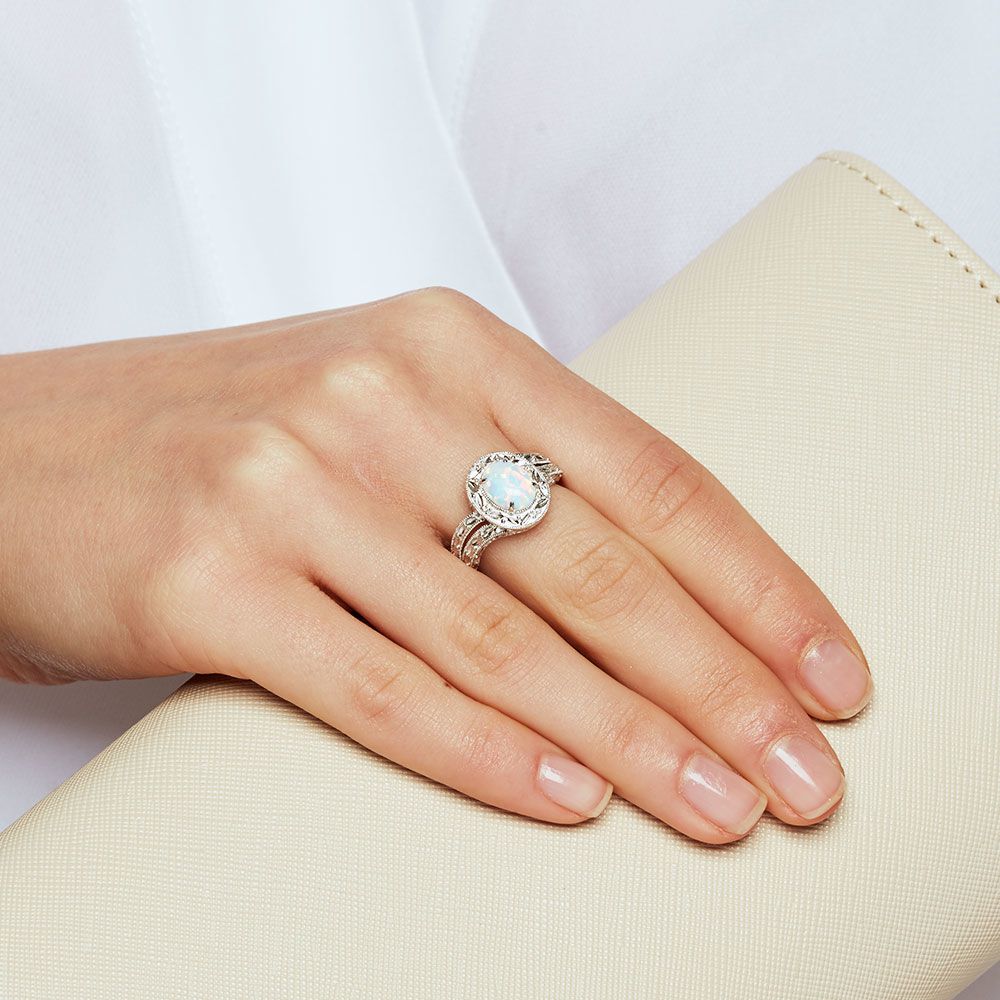 Created Opal \u0026 Diamonds in Sterling Silver