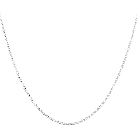 40cm (16") Hollow Belcher Chain in 10ct White Gold 40cm (16") Hollow Belcher Chain in 10ct White Gold