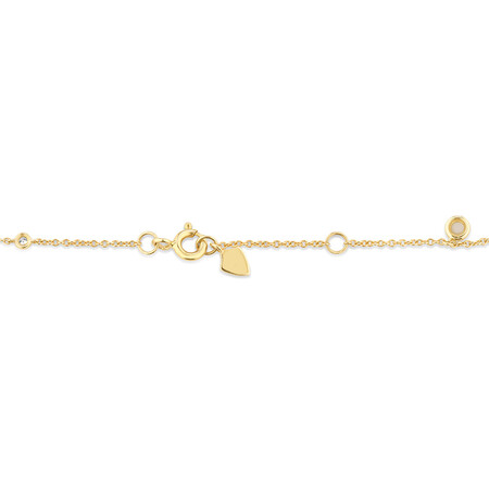 Station Bracelet with Opal & Diamonds in 10kt Yellow Gold Station Bracelet with Opal & Diamonds in 10kt Yellow Gold