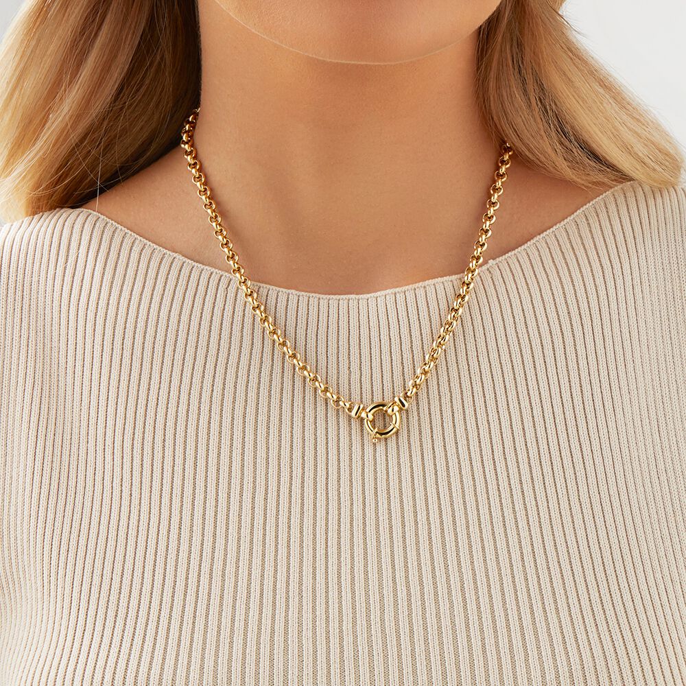 Hollow top belcher chain