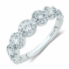 Ring with 3/4 Carat TW of Diamonds in 14kt White Gold