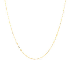 50cm Oval Mirror Cable Chain in 10kt Yellow Gold