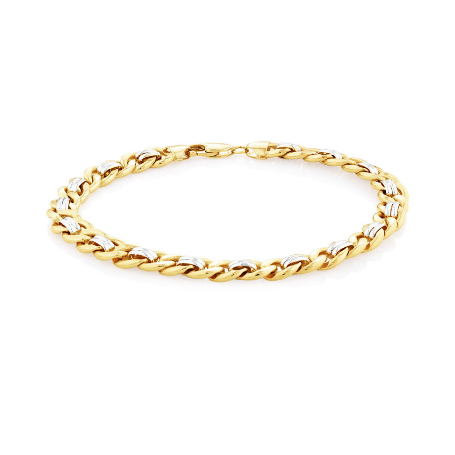 Yellow gold and white gold bracelet Clearance