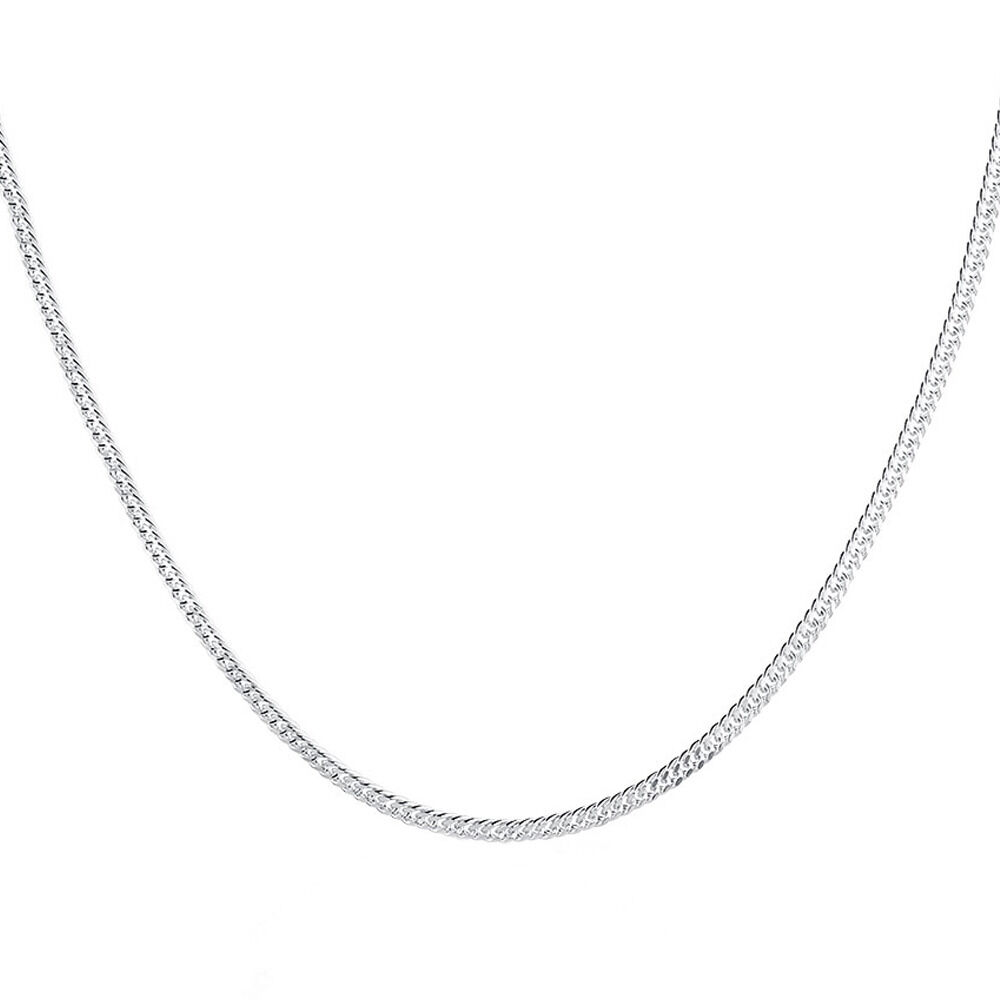 45cm (18") Curb Chain in Sterling Silver