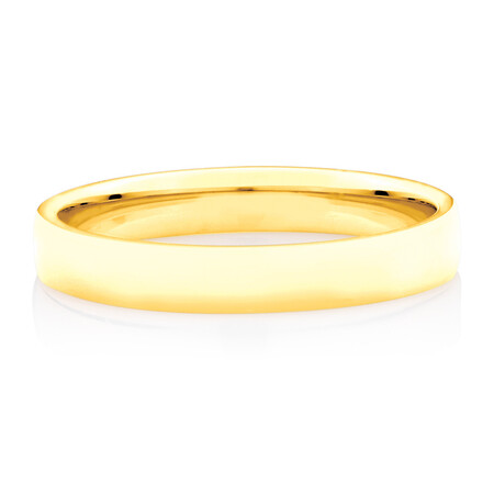 Half Round Wedding Band in 10ct Yellow Gold Half Round Wedding Band in 10ct Yellow Gold