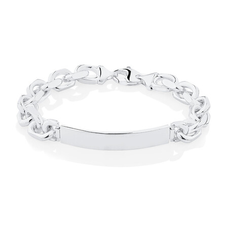 21cm (8") Identity Bracelet in Sterling Silver 21cm (8") Identity Bracelet in Sterling Silver