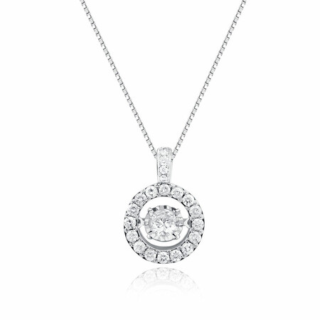 Everlight Pendant with 0.75 Carat TW of Diamonds in 14kt White Gold