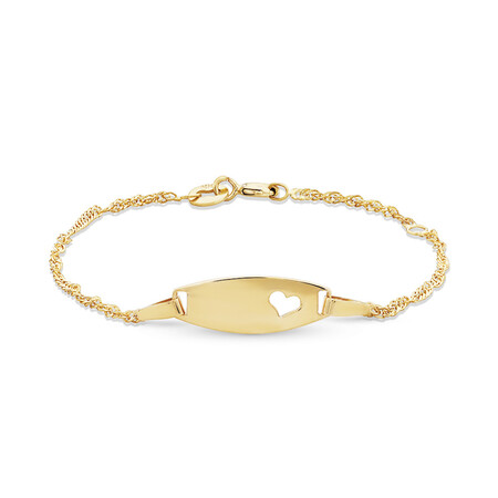 Baby Identity Bracelet in 10kt Yellow Gold Baby Identity Bracelet in 10kt Yellow Gold