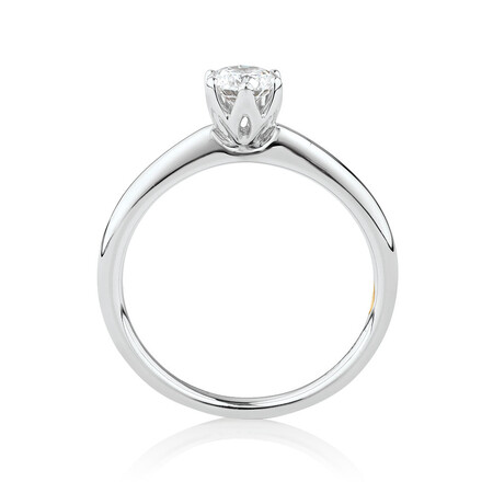 Whitefire Solitaire Engagement Ring with a 1/2 Carat TW Diamond in 18ct White & 22ct Yellow Gold Whitefire Solitaire Engagement Ring with a 1/2 Carat TW Diamond in 18ct White & 22ct Yellow Gold