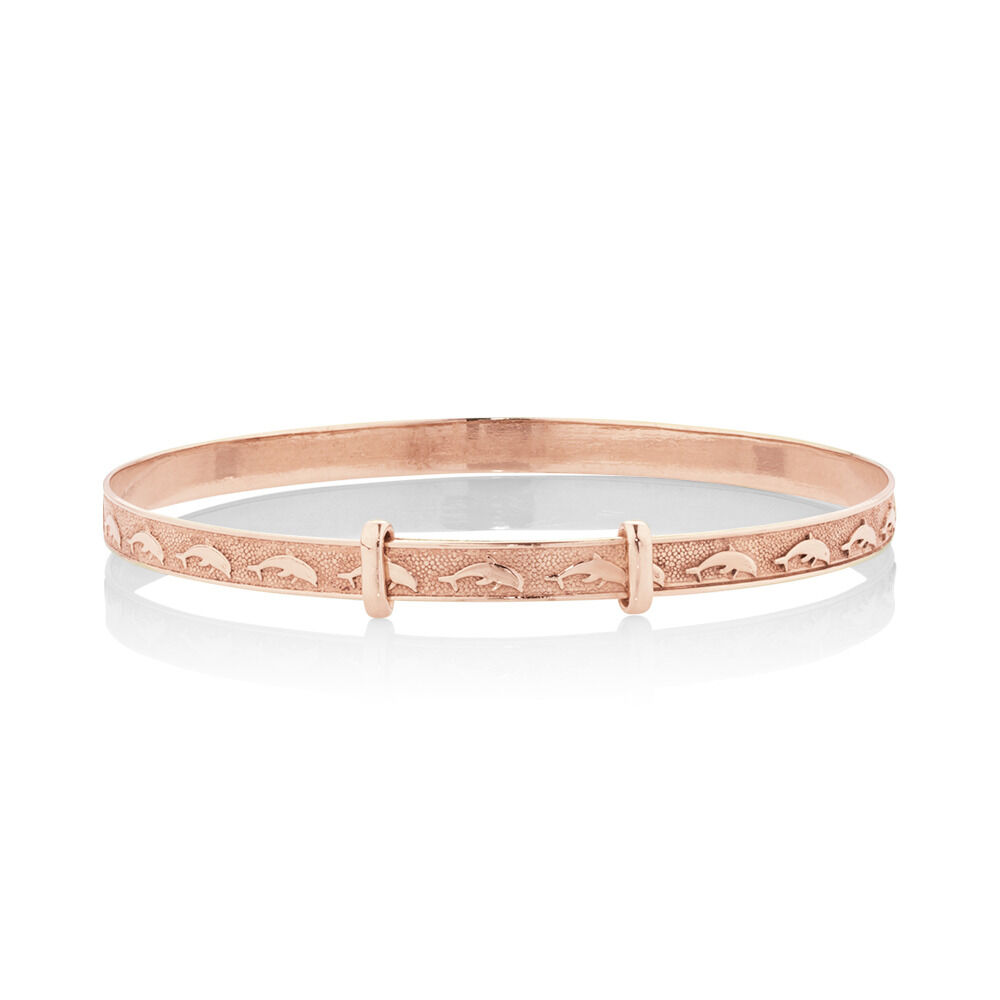 Expandable Baby Bangle in 10ct Rose Gold