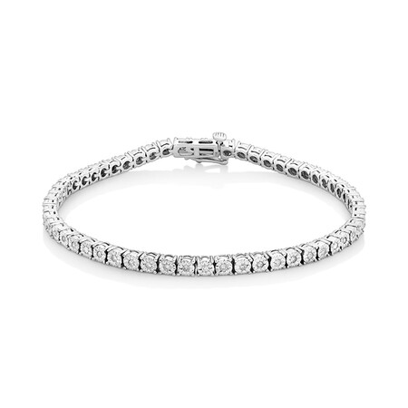 Tennis Bracelet with 1/2 Carat TW of Diamonds in Sterling Silver