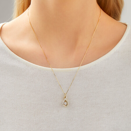Everlight Pendant with Diamonds in 10ct Yellow Gold Everlight Pendant with Diamonds in 10ct Yellow Gold