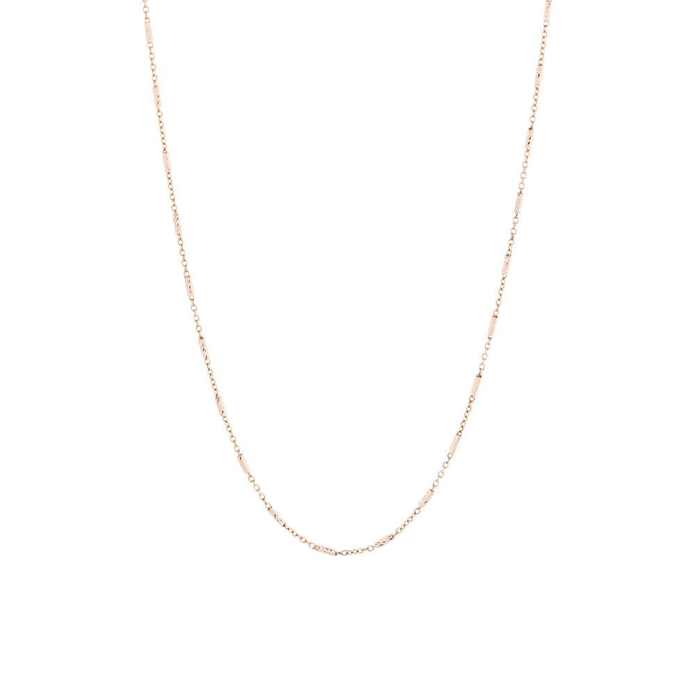 Square Barrel Chain in 10ct Rose Gold