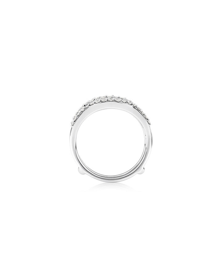 Enhancer Ring with 3/4 Carat TW of Diamonds in 14ct White Gold