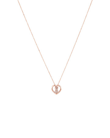 Mini Infinitas Pendant with Diamonds in 10ct Rose Gold Mini Infinitas Pendant with Diamonds in 10ct Rose Gold