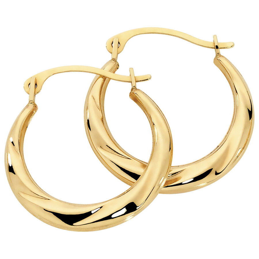 Peoples gold hoop earrings clearance