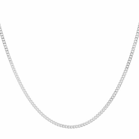 70cm (28") 1.5mm - 2mm Width Curb Chain in Sterling Silver