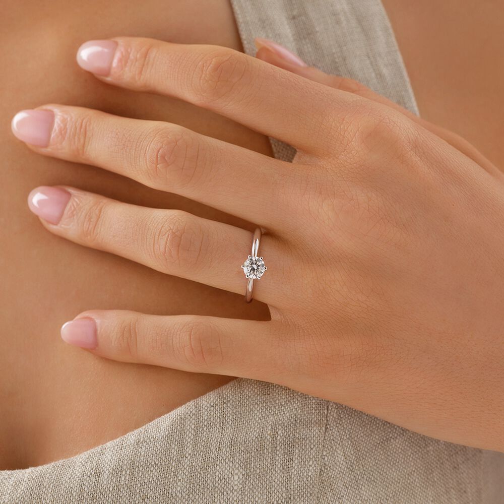 Michael hill top solitaire diamond rings