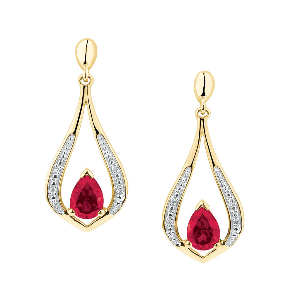 Michael hill hotsell ruby earrings