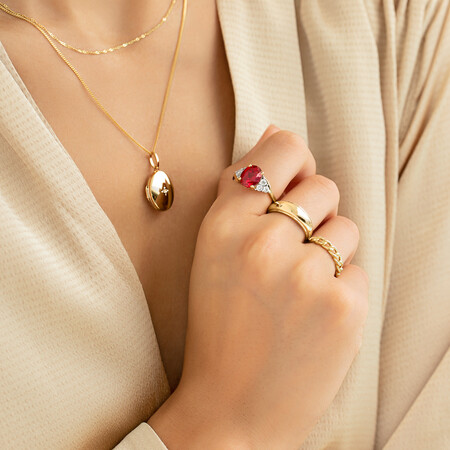 Dome Ring in 10ct Yellow Gold Dome Ring in 10ct Yellow Gold