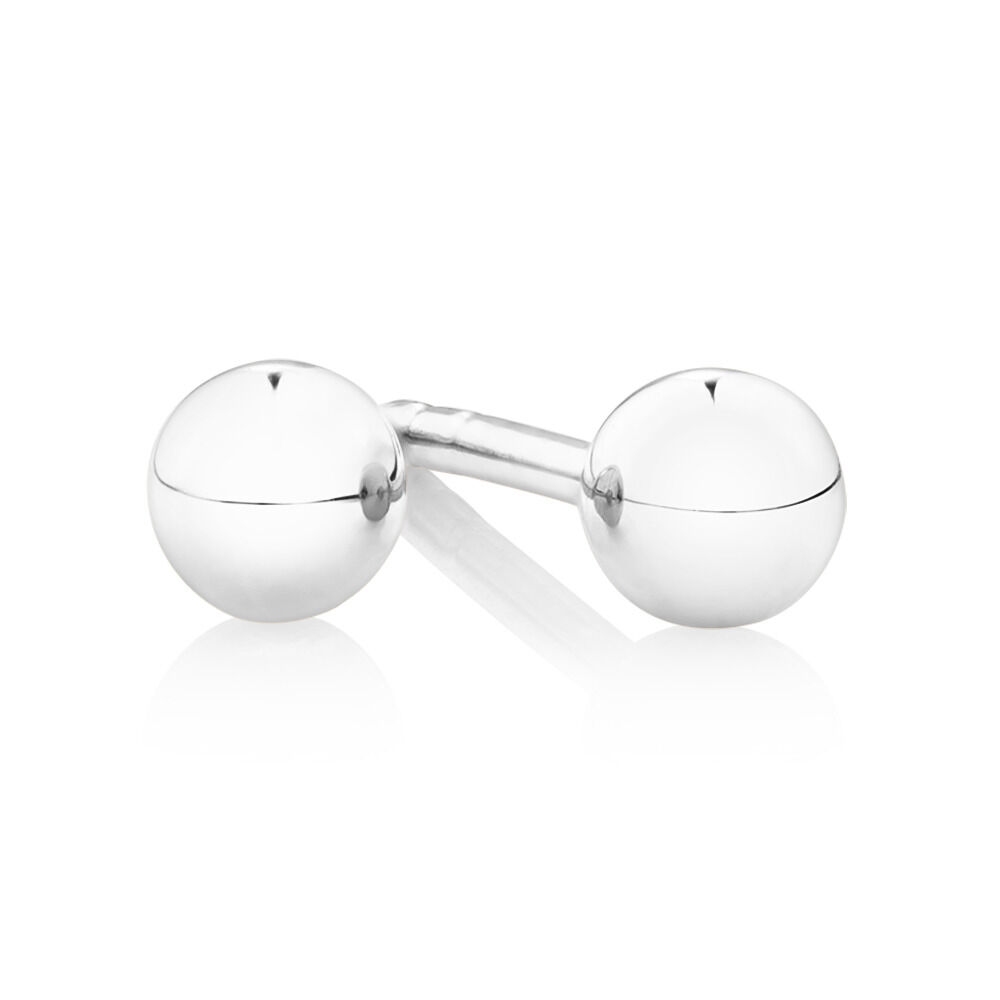 Simple white gold earrings sale