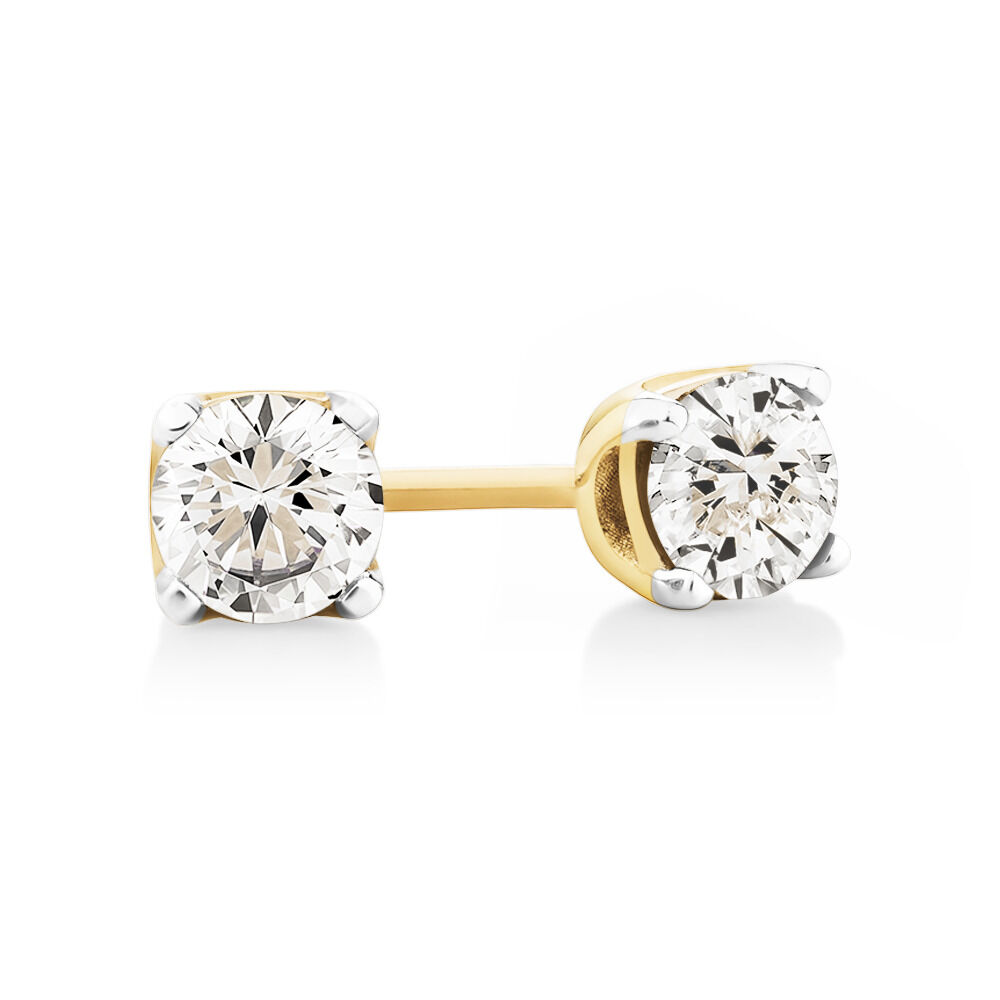 Michael hill white gold diamond sale earrings