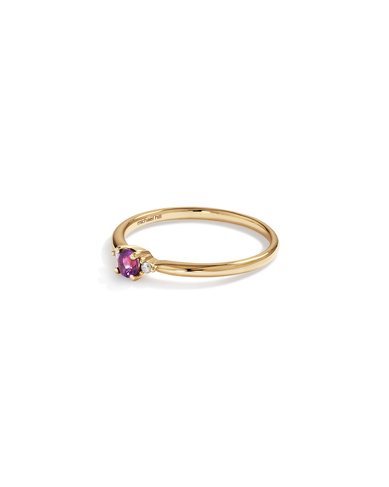3 stone store amethyst ring