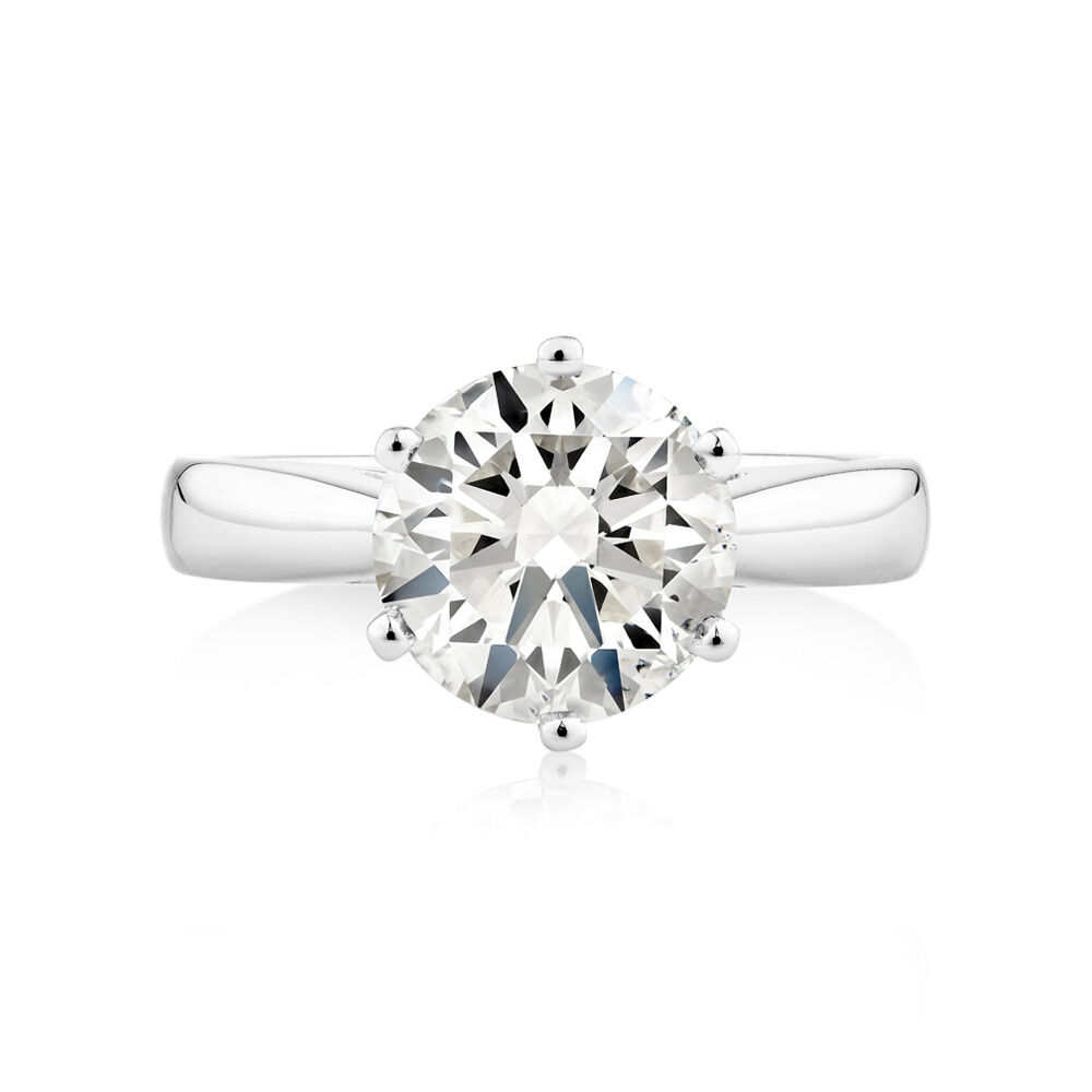 3 carat solitaire diamond ring shop price