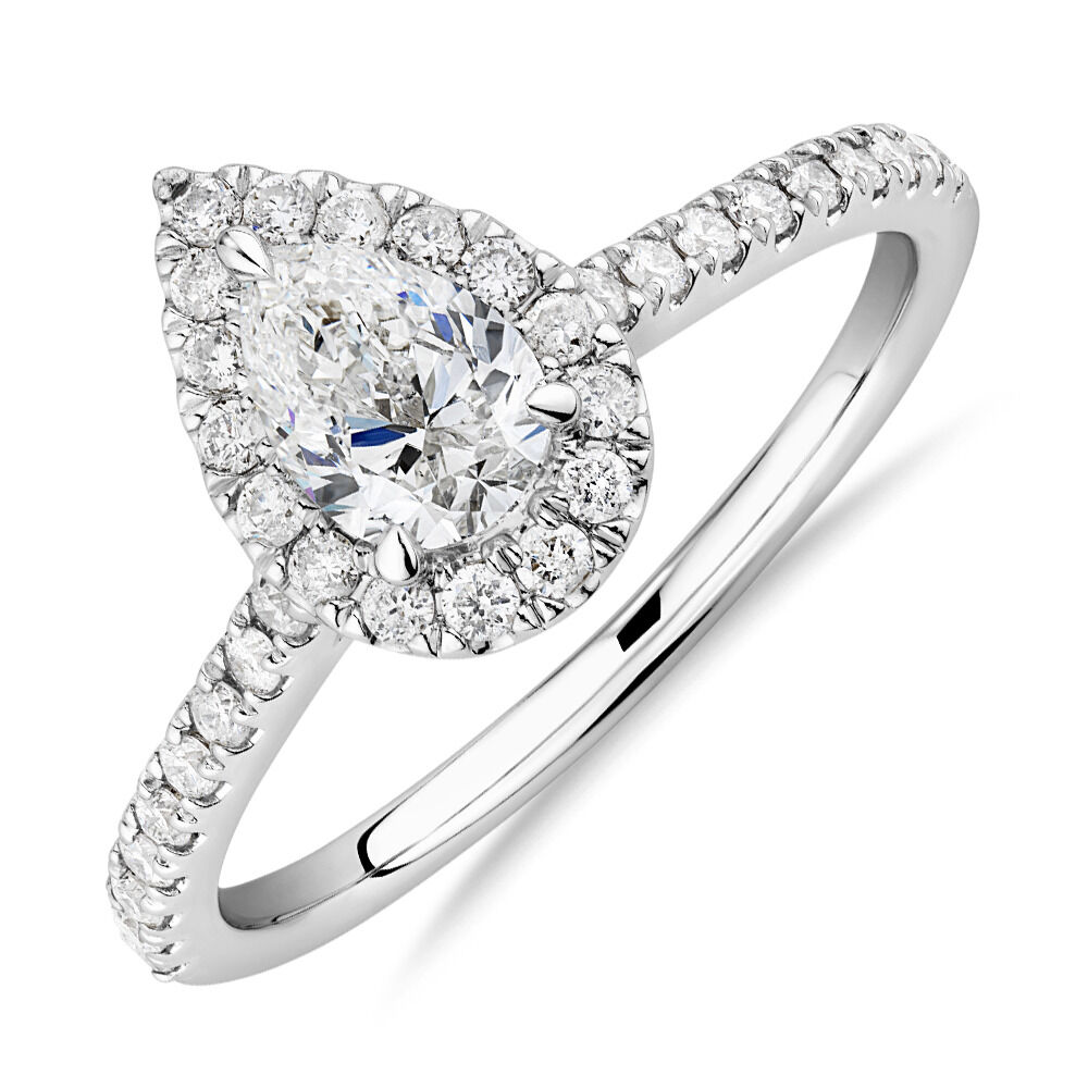 Michael hill pear shaped engagement ring on sale