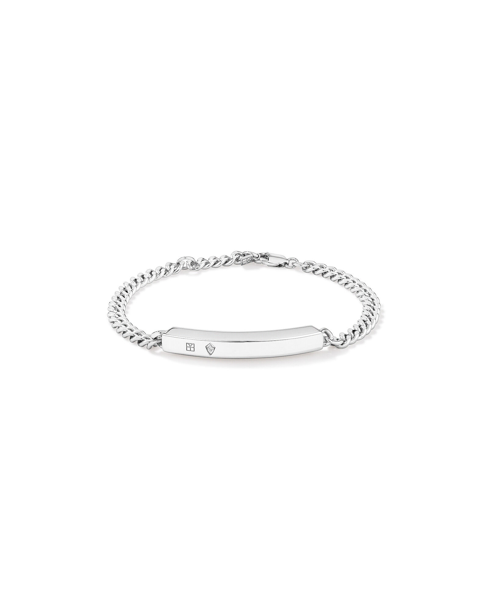Sterling silver id bracelet womens clearance
