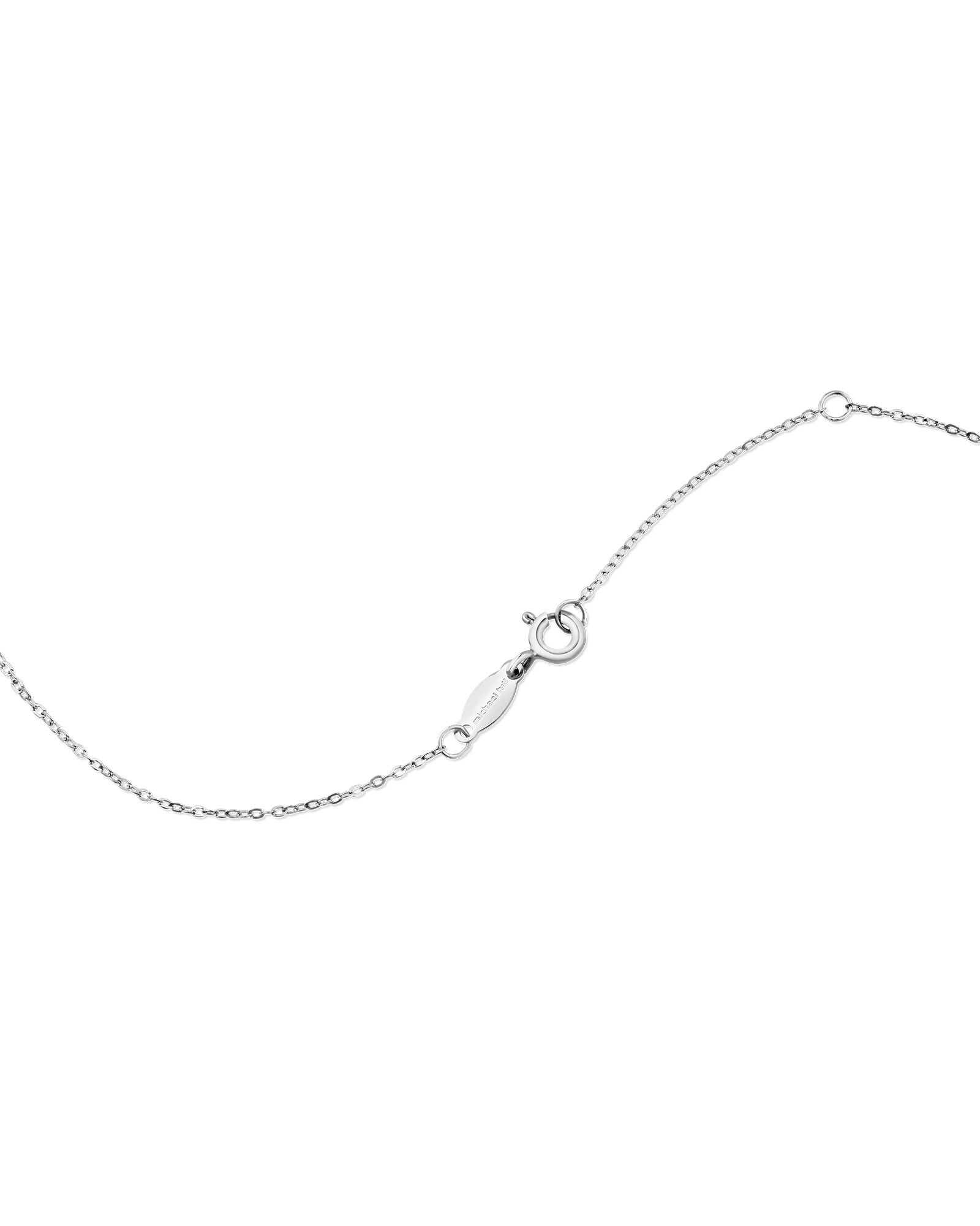Halo Pendant with Sapphire 0.14 Carat TW of Diamonds in 10kt